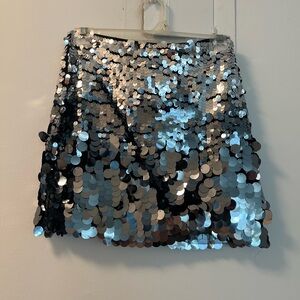 Sequin Mini Skirt